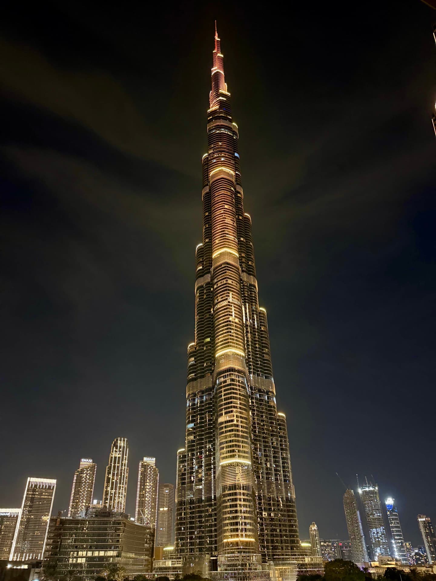 Burj Khalifa view from the apartment balcony