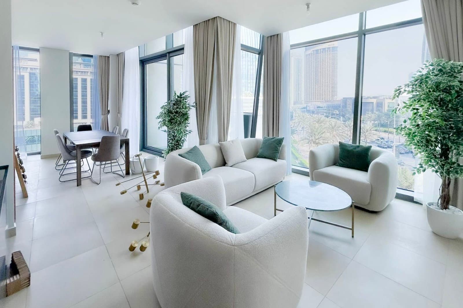 Living room from another angle showing the open layout